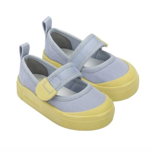 Giày nhựa thơm Melissa Basic BB màu Vàng/Xanh dương