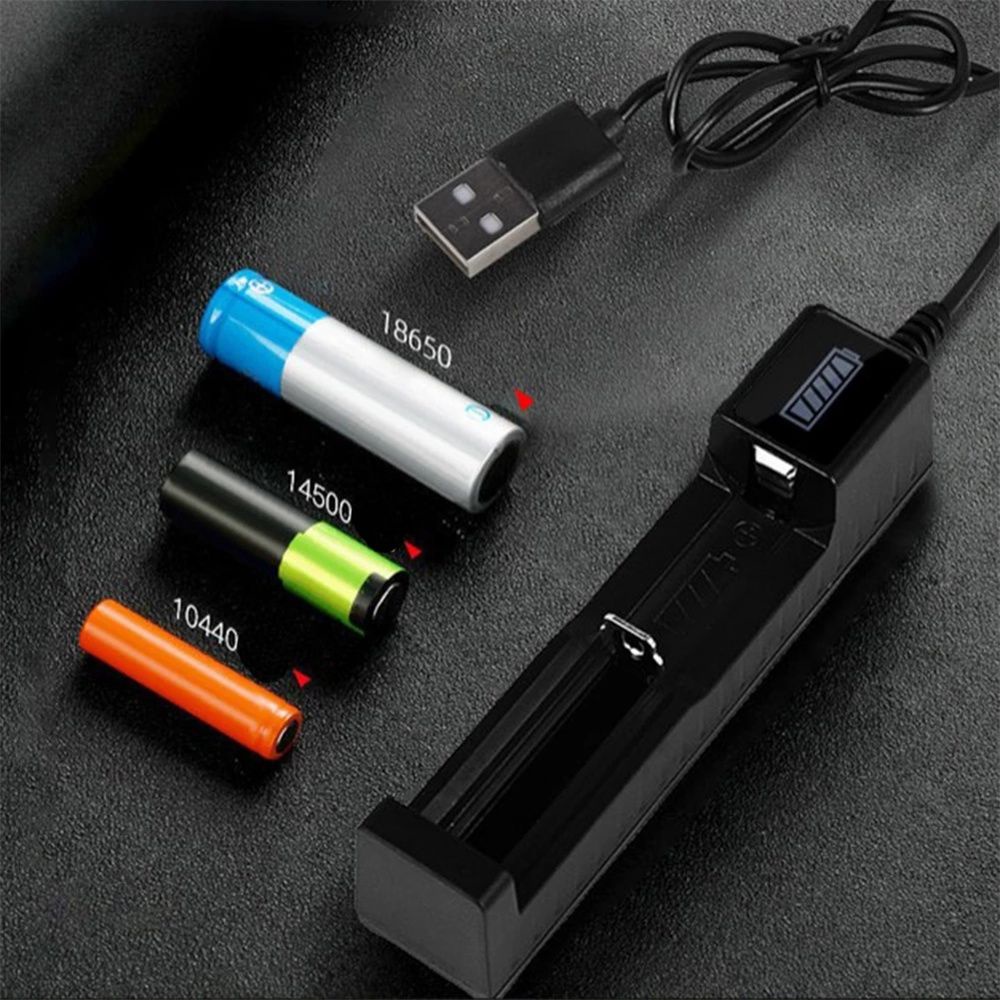 Đế sạc pin Li-ion 18650 thông minh có đèn LED tiện lợi