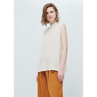 Áo Sơ Mi Nữ Sát Nách Cổ Trụ (Trả Order)