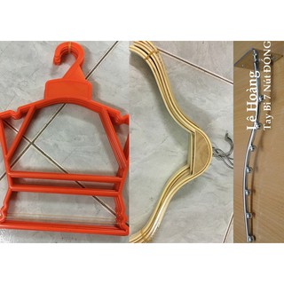 Combo Móc Gỗ Nữ 30 Chiếc, 10 Bộ Bé Trẻ Em, 10 Dây Lạt và 20 Tay Bi 7 Nút Đóng