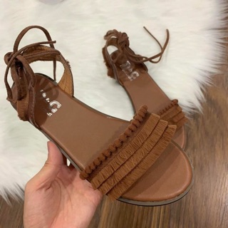 Sandal thổ cẩm buộc dây