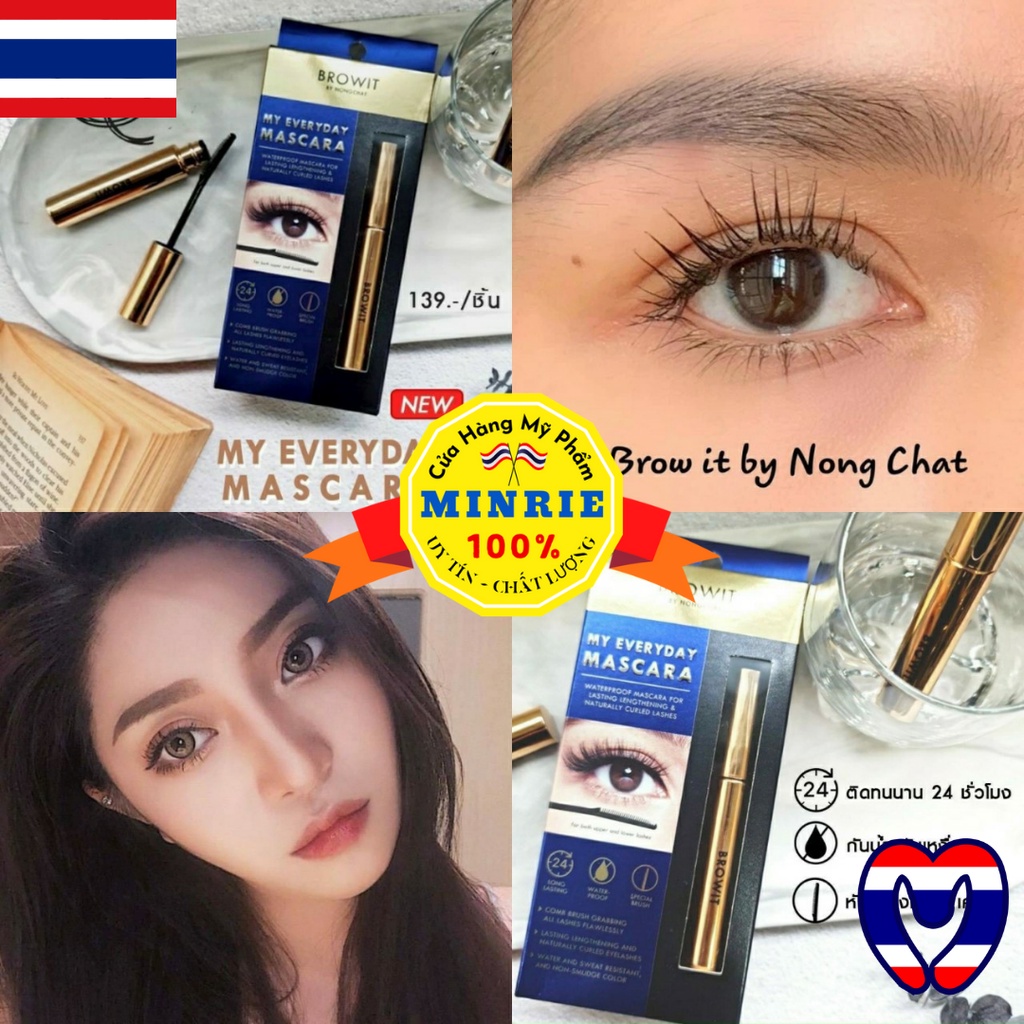 [ Chính Hãng ] Mascara Browit By Nongchat My Everyday Mascara 5.5g Thái Lan