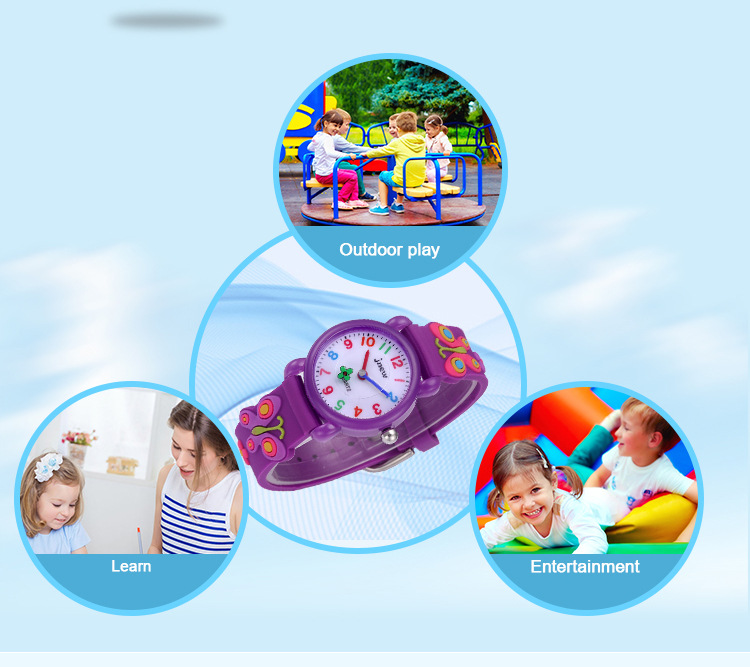 Đồng Hồ Nữ Dây Silicon Mặt Hình Bướm 3d Dễ Thương | BigBuy360 - bigbuy360.vn