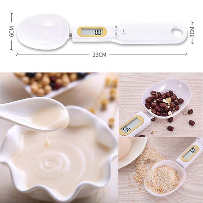 HÀNG HÓT 2021 - Cân tiểu ly nhà bếp dạng thìa muỗng 500g cho kết quả chính xác siêu nhanh, màn hình hiển thị LCD