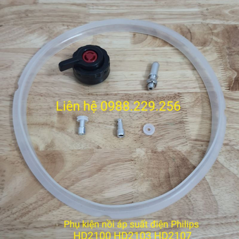 PHỤ KIỆN CHÍNH HÃNG - Van áp suất điện, gioăng chính, gioăng phụ, van phụ nồi áp suất  Philips HD2103 HD2107 HD2176