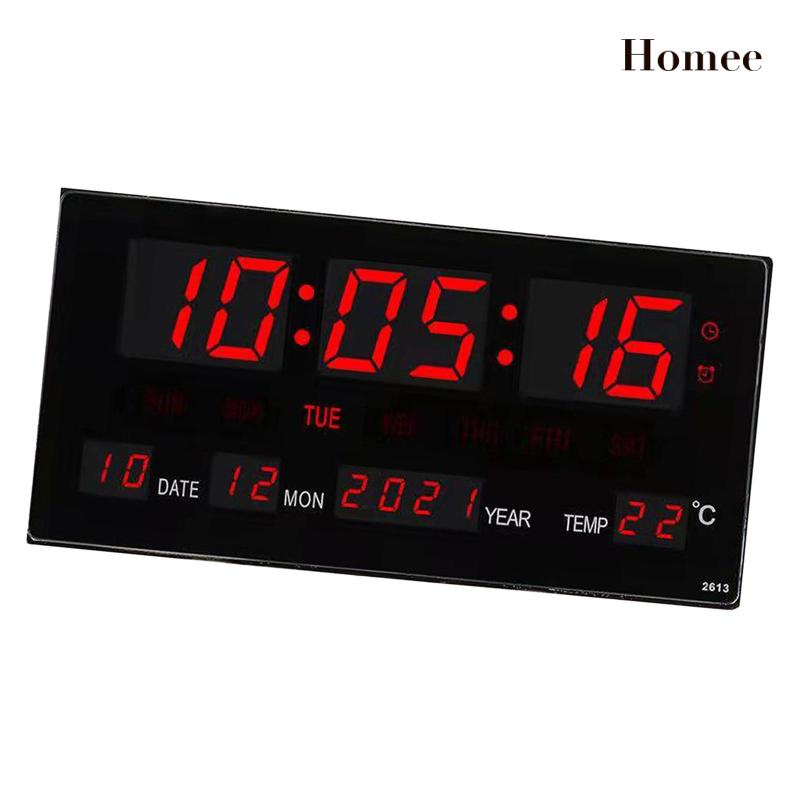 ”Đồng hồ báo thức đèn LED treo tường 12/14H”