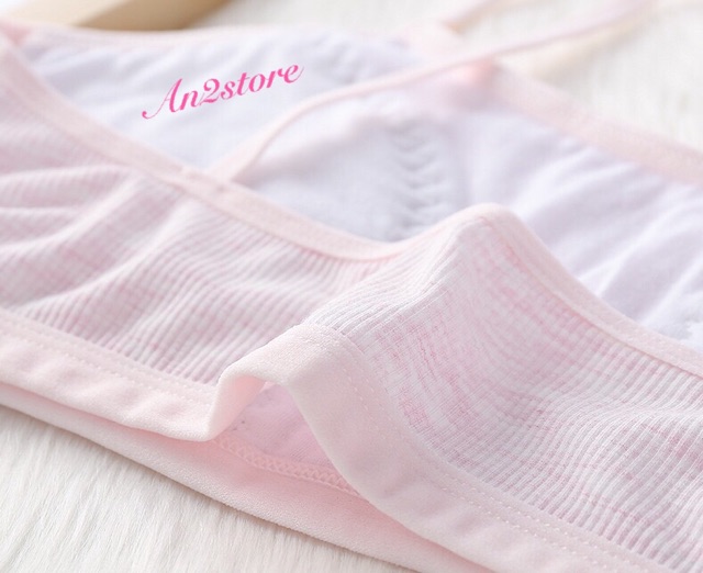 Áo lá bé gái không đệm không gọng 【loại tốt】 - áo 2 dây cho học sinh nữ chất vải cotton thông thoáng