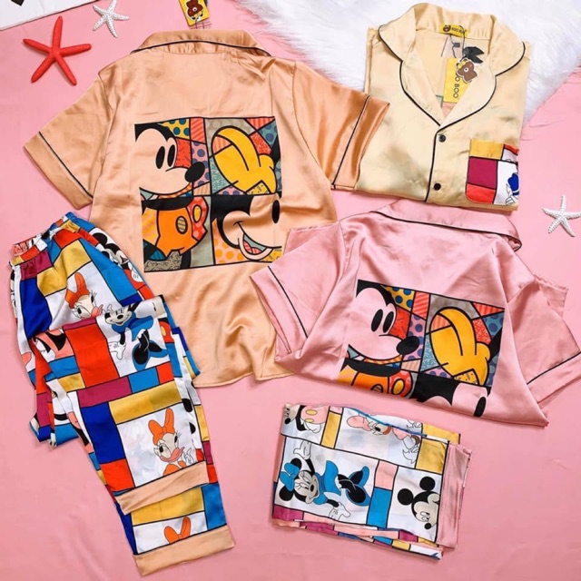 Đồ Bộ Satin TNQD Mickey