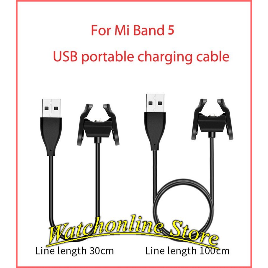 Cáp sạc kẹp cho Xiaomi MiBand 5 chiều dài 1m hàng chuẩn SIKAI