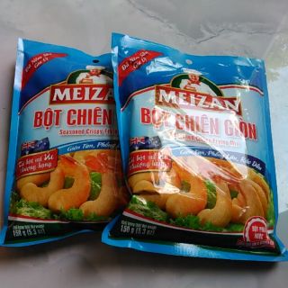Combo 2 bịch 150 gram Meizan bột chiên giòn đã nêm sẵn gia vị giòn tan phồng lâu ráo dầu 150g bột mì Úc thượng hạng