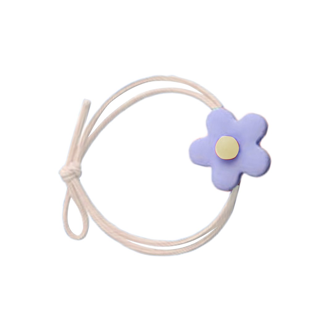 Dây Buộc Tóc Co Giãn Đính Hoa Thời Trang Cho Nữ