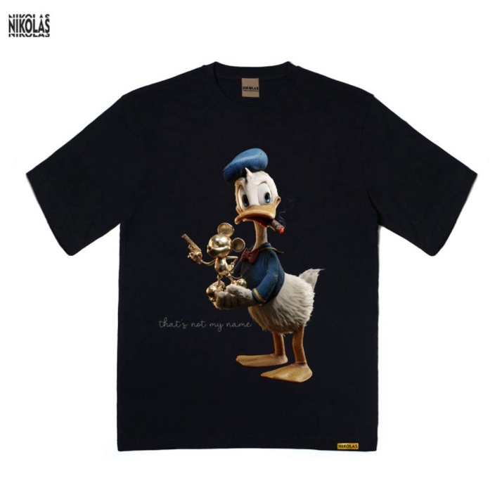 Ao Thun Nam Nữ In Vịt Donald Chất Liệu Cotton 100% Co Dãn 4C Thoáng Mát - AC136