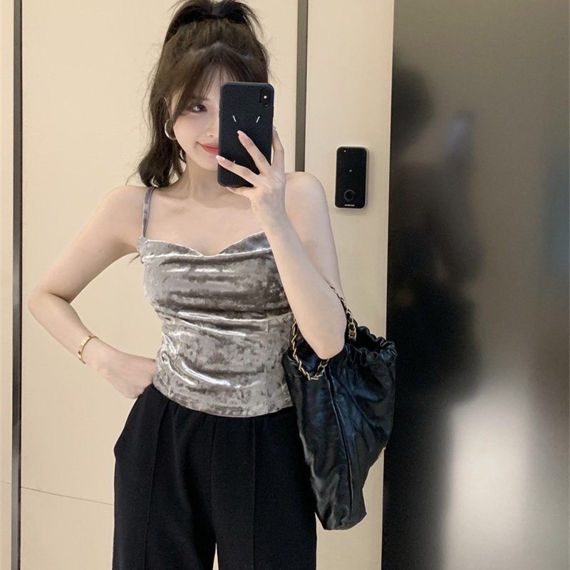 Áo Dây Nhung Cổ Yếm