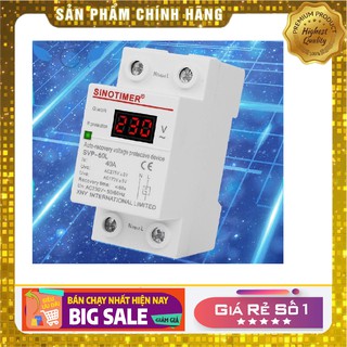 Relay - rơ le bảo vệ điện áp, mới 100%, bảo vệ chống quá áp, mất pha, bảo vệ điện áp, đứt trung tính 1 pha 40A - SVP-60L