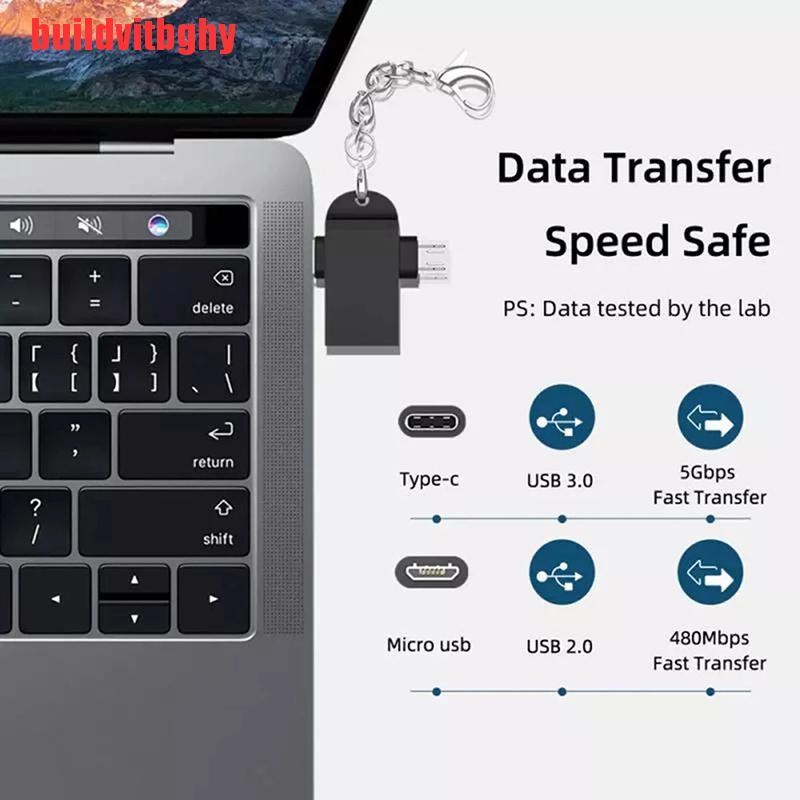 (Mua-Code) Giắc Chuyển Đổi Từ Usb Sang Type C Micro Usb Otg Cho Android