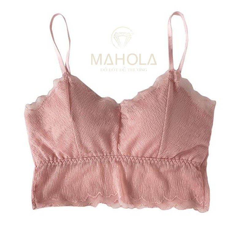 Áo bralette lưới phối ren iBasic_ Mahola _Bra22