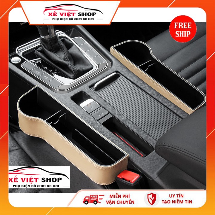 Khay Đựng Đồ 💥FREESHIP💥 Kẹp Khe Ghế Đa Năng Cho Xe Hơi Tiện Dụng Ô Tô Cao Cấp