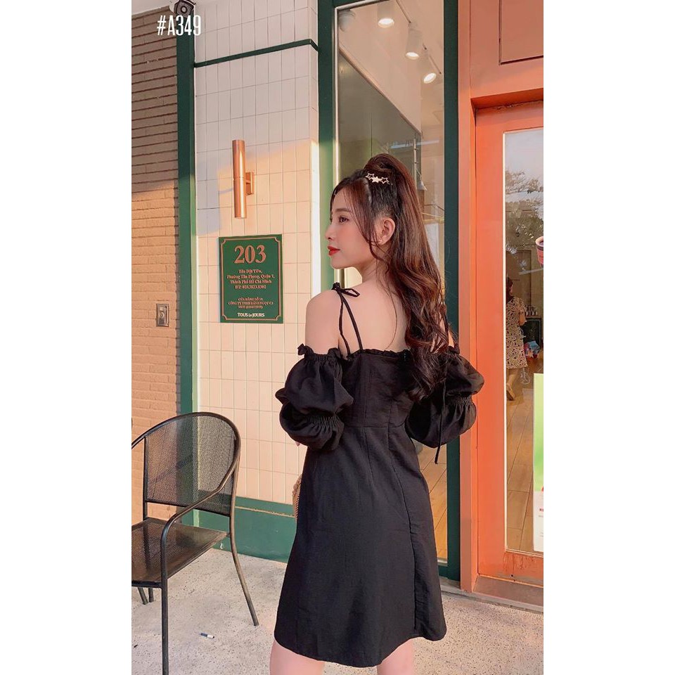 Đầm trắng trễ vai dạo phố so cute - Andar | BigBuy360 - bigbuy360.vn