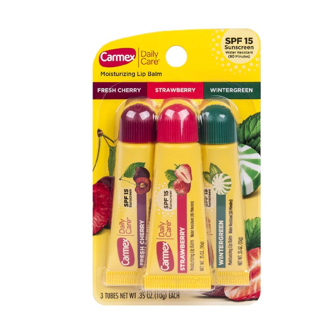 THỎI/HŨ/TUÝP SON DƯỠNG MÔI CHỐNG NẮNG - CHỐNG NƯỚC Carmex Moisturizing Lip Balm SPF 15