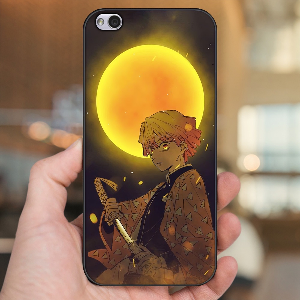 Ốp lưng Xiaomi Redmi 5A viền đen in hình Zenitsu Kimetsu no Yaiba