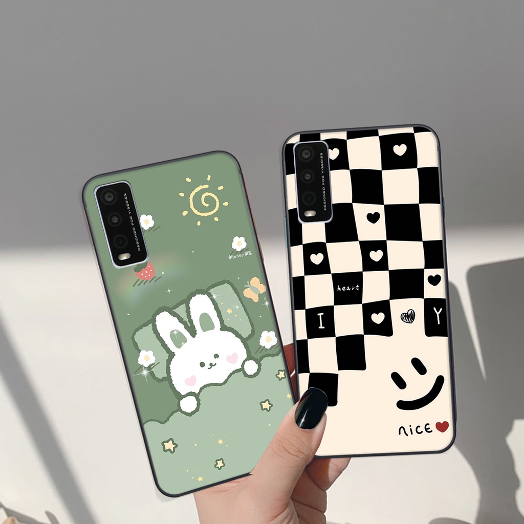 Ốp lưng Vivo Y20 in hình Gấu nâu - hồng, Gấu Be@rick  cực CUTE, DỄ THƯƠNG