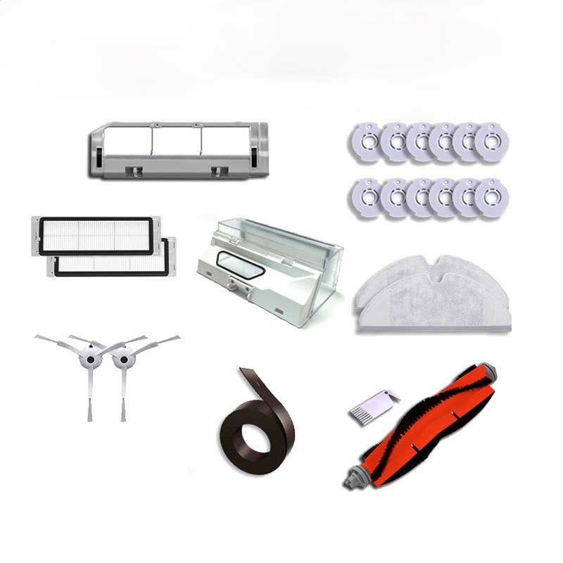 Set chổi chính+chổi bên+tấm lọc HEPA+nắp cho Robot hút bụi Xiaomi Mijia 1/2/ 1S SDJQR01RR SDJQR02RR SDJQR03RR