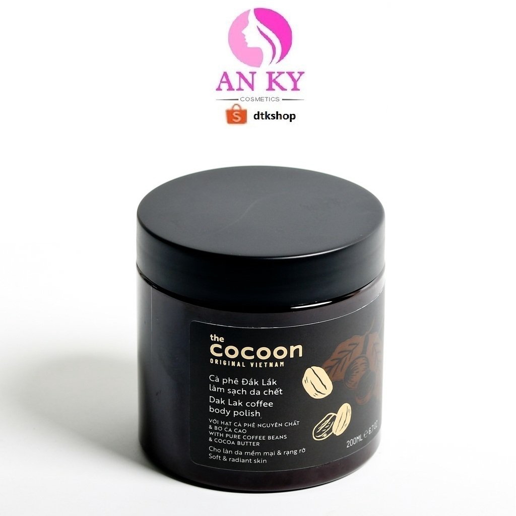 Tẩy da chết toàn thân COCOON chiết xuất Cà phê - 200ml