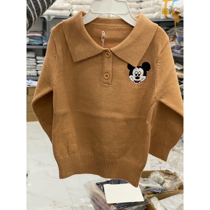 ÁO LEN CỔ MICKEY CHO BÉ SIZE 80-120(8-20kg)[1747]