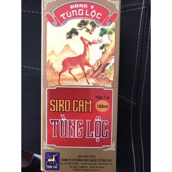 Chai to SIRO CAM TÙNG LỘC GIÚP TRẺ ĂN NGON 180ML