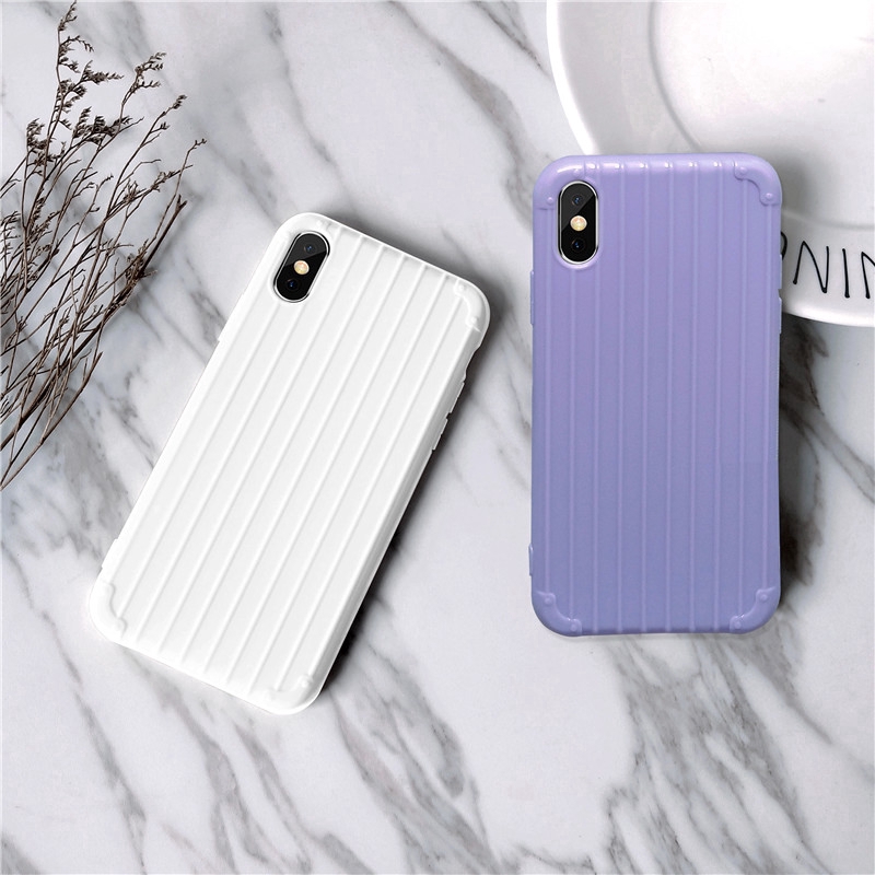 Ốp lưng silicone màu trơn đơn giản cho iPhone 6 6s 7 8 X XS XR XSMAX | BigBuy360 - bigbuy360.vn