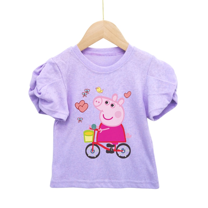 Áo Thun Cotton Thoáng Khí In Hoạt Hình Ngựa Pony Đáng Yêu Thời Trang Dành Cho Bé Gái