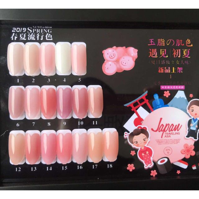 Sơn gel thạch màu đẹp 2019