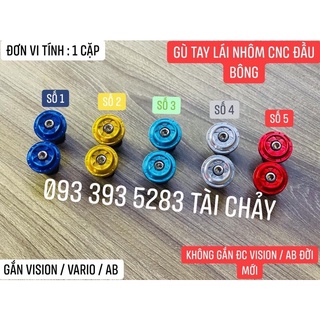 Gù tay lái nhôm cnc kiểu đầu bông