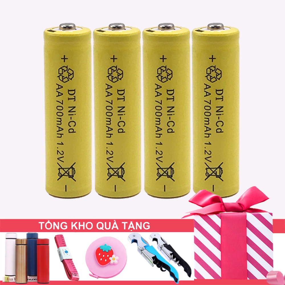 Viên Pin Có Thể Sạc Loại AA/AAA - Vàng - Chuyên Dùng Đồ Chơi - Đèn Pin