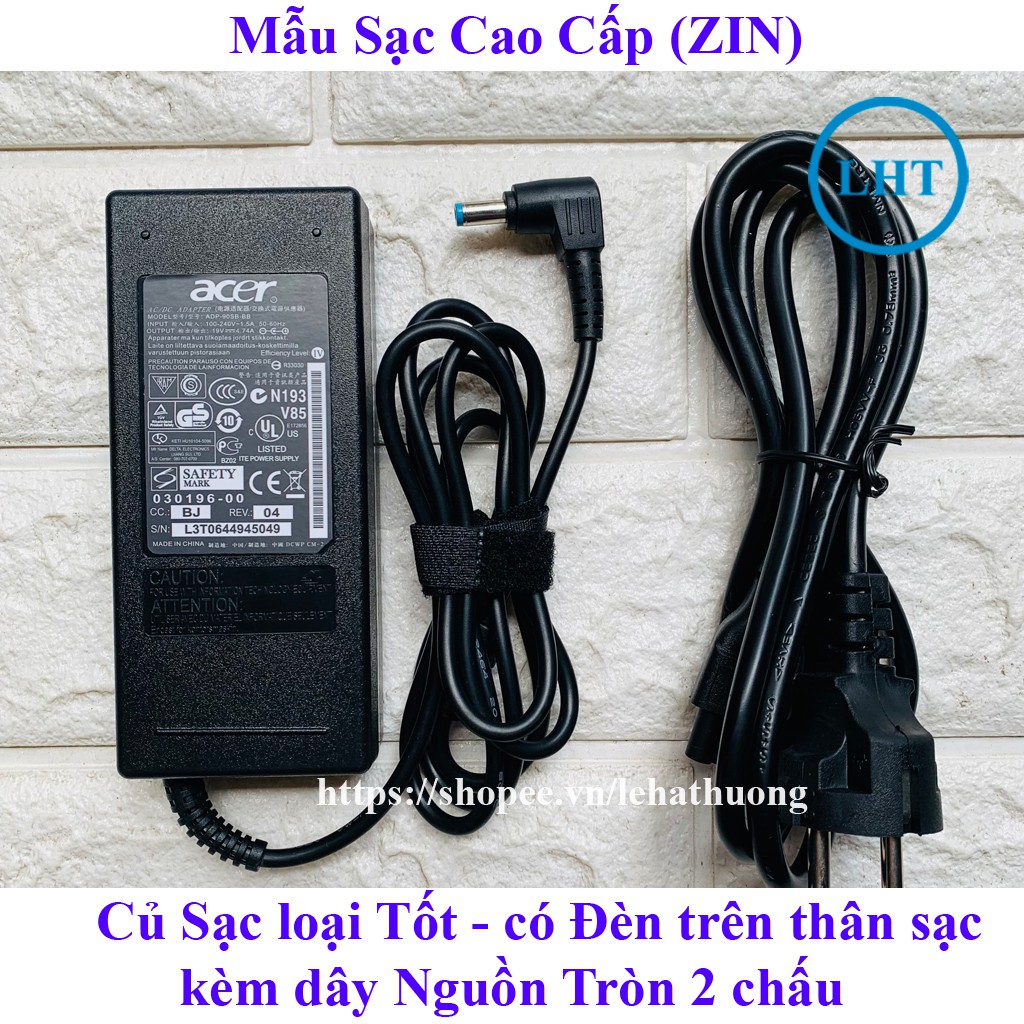 [SẠC ZIN] Sạc Laptop Acer 19V – 4.74A – 90W (Hàng Chất Lượng Cao)