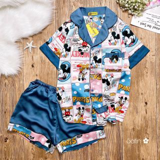 Đồ mặc nhà - Satin lụa - quần ngắn