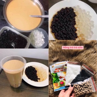 Sét làm hồng trà sữa 4 món