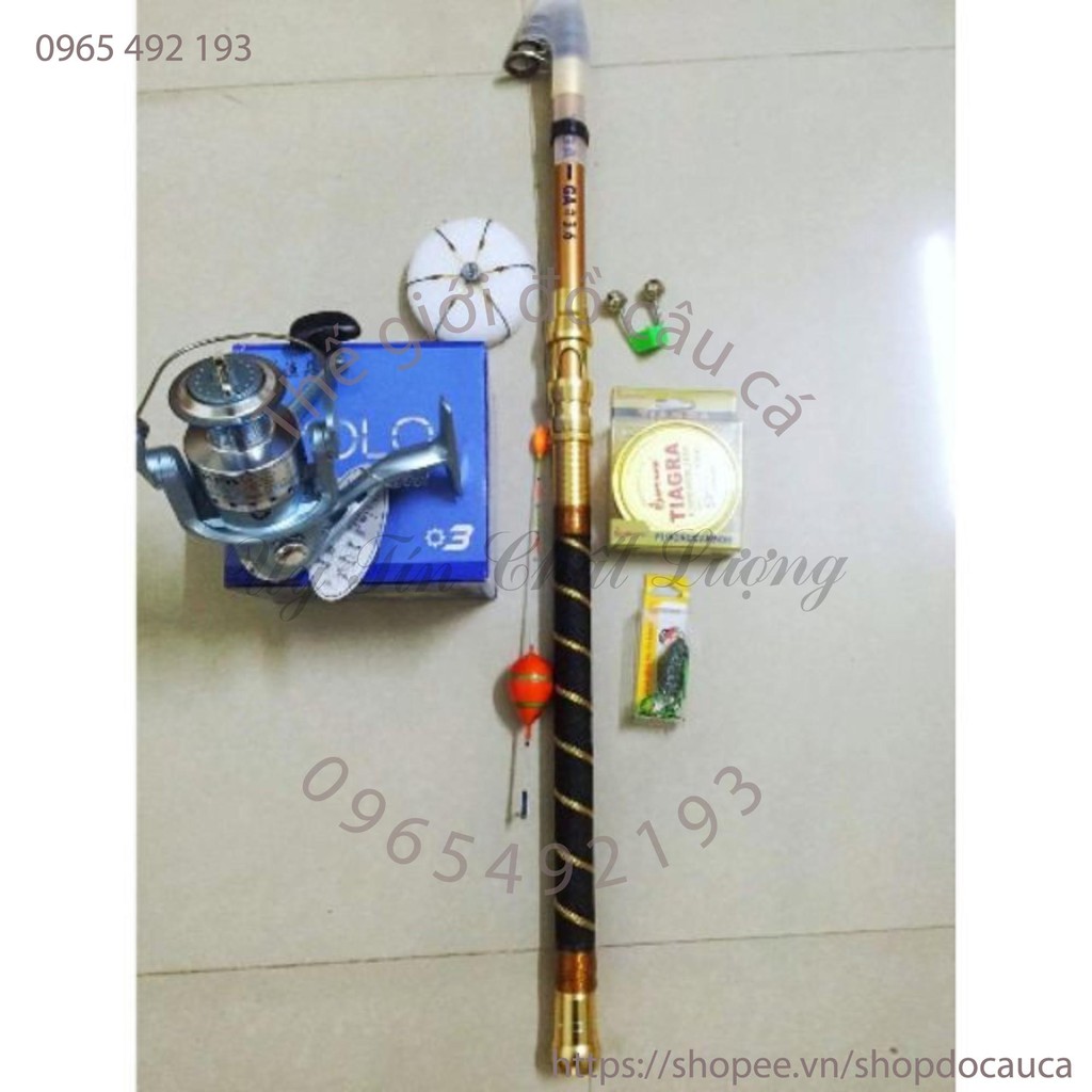 Bộ cần rút tiga dài 3m6 máy yolo 6000 kèm phụ kiện ( rẻ vô địch )