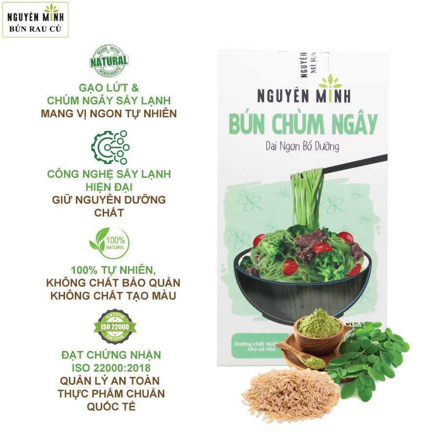 Bún rau củ Nguyên Minh hộp 300g cho bé ăn dặm. Date 7/2023 - Sweet Baby House
