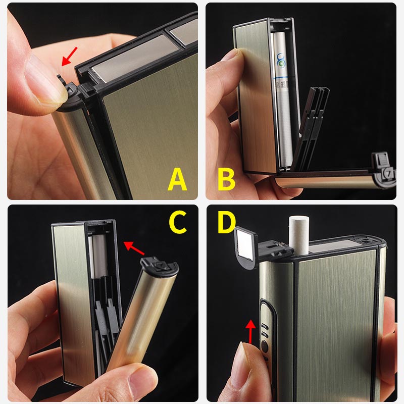 Hộp Đựng Thuốc Lá Đa Năng FOCUS 2IN1 Để Được 10 Đíu  - CarZone