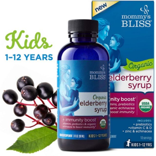 Dung dịch bổ sung vit C và tăng cường đề kháng hữu cơ Mommy’s Bliss 90ml