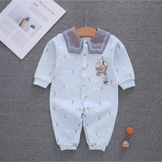 Bộ body dài tay cài giữa cho bé trai bé gái  TSS025