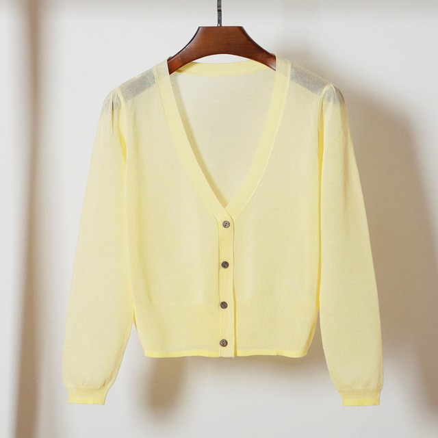 Áo Khoác cardigan Màu Đen Cổ Chữ v Cài Nút Dáng Dài Cho Nữ 2xl 3xl 4xl 2xl