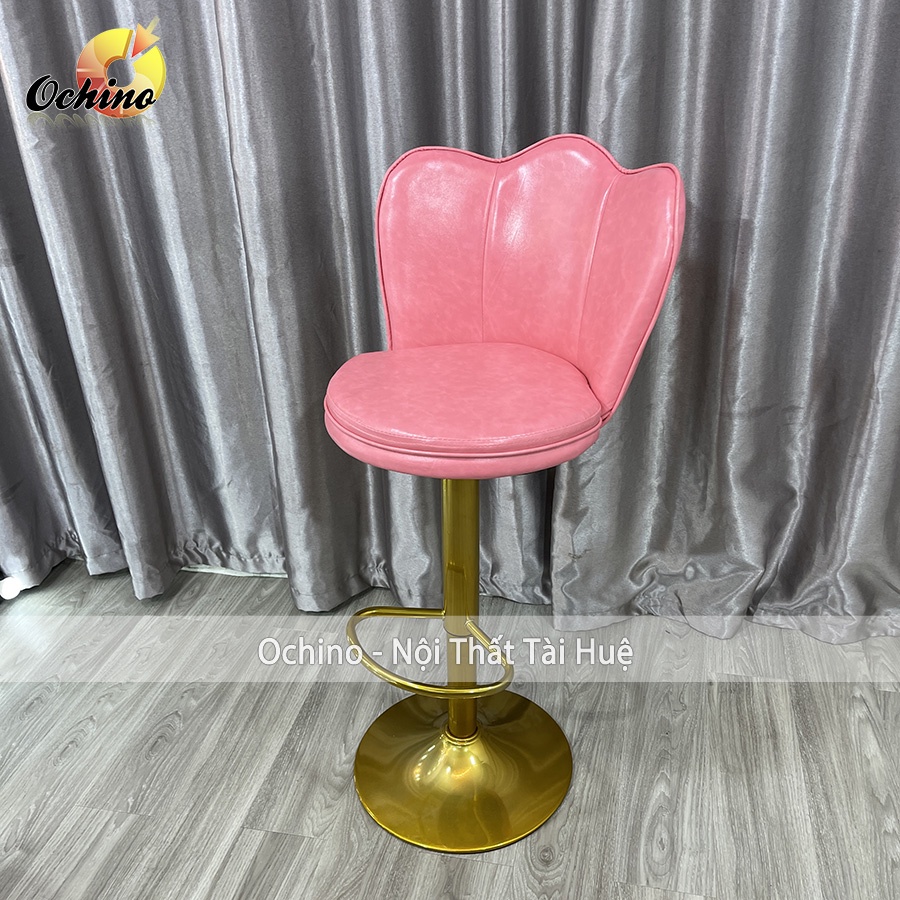 Ghế Chụp Hình, Ghế Makeup Chân Vàng K1 Sơn Tĩnh Điện Nhập Khẩu Mẫu cánh sen ( Ảnh Thật Shop Chụp)