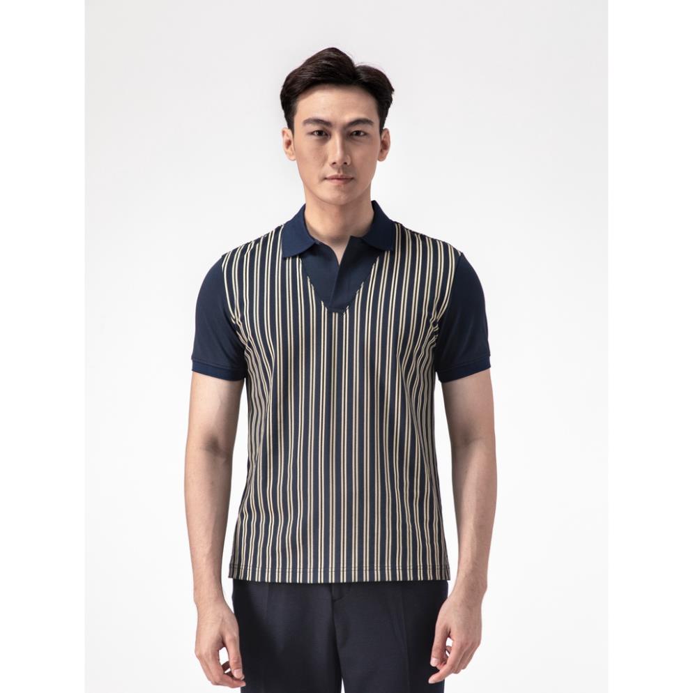 Áo Polo nam cổ bẻ in LUGI vải cá sấu cotton CVC, nam tính, thanh lịch, sang trọng - POLOMANOR