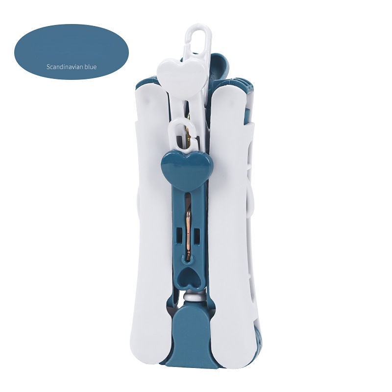 Set 10 Móc Phơi Đồ Có Thể Xoay 360 Độ Tiện Dụng° Thanh treo móc quần áo Gấp Gọn Chống Trượt Đa Năng Tiện Dụng Cho Người Lớn