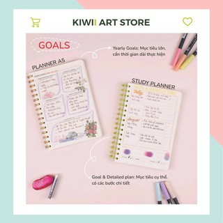Sổ Klong lò xo kép Study Planner A5