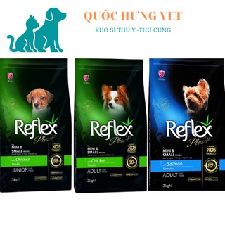 Thức ăn cho chó hạt cao cấp Reflex Plus Dog Mini Small/Medium Large bịch 3Kg