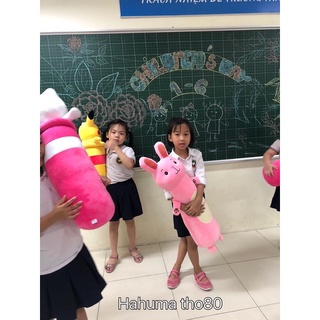 Gối Ôm Kitty Hồng 70cm – Nhung Mềm, Bông 7D, Phù Hợp Bé 4–10 Tuổi