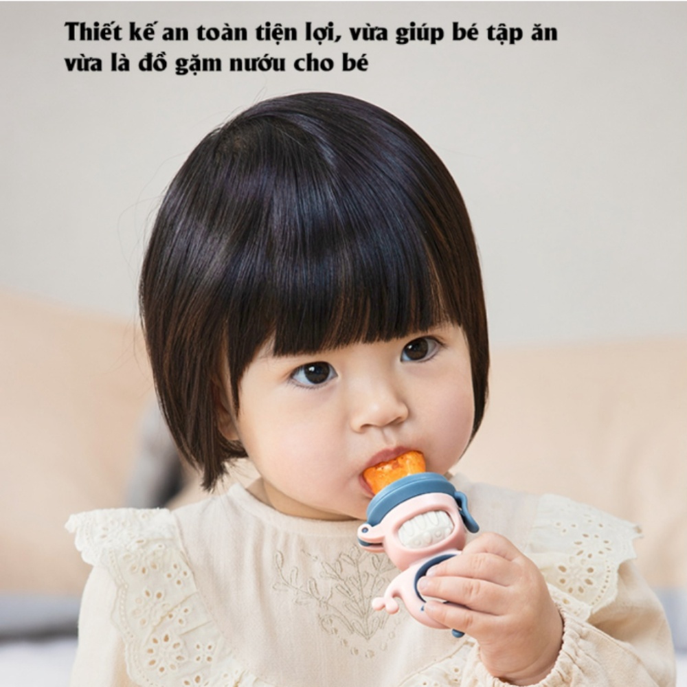 Túi Nhai Ăn Dặm AAG | Túi Nhai Hoa Quả Silicon Chống Hóc Cho Bé - Embé Mỡ